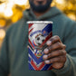 Haiti World Football Mondyal 2026 4 in 1 Can Cooler Tumbler Pride Ayiti Caribbean Culture Patriotic Crest