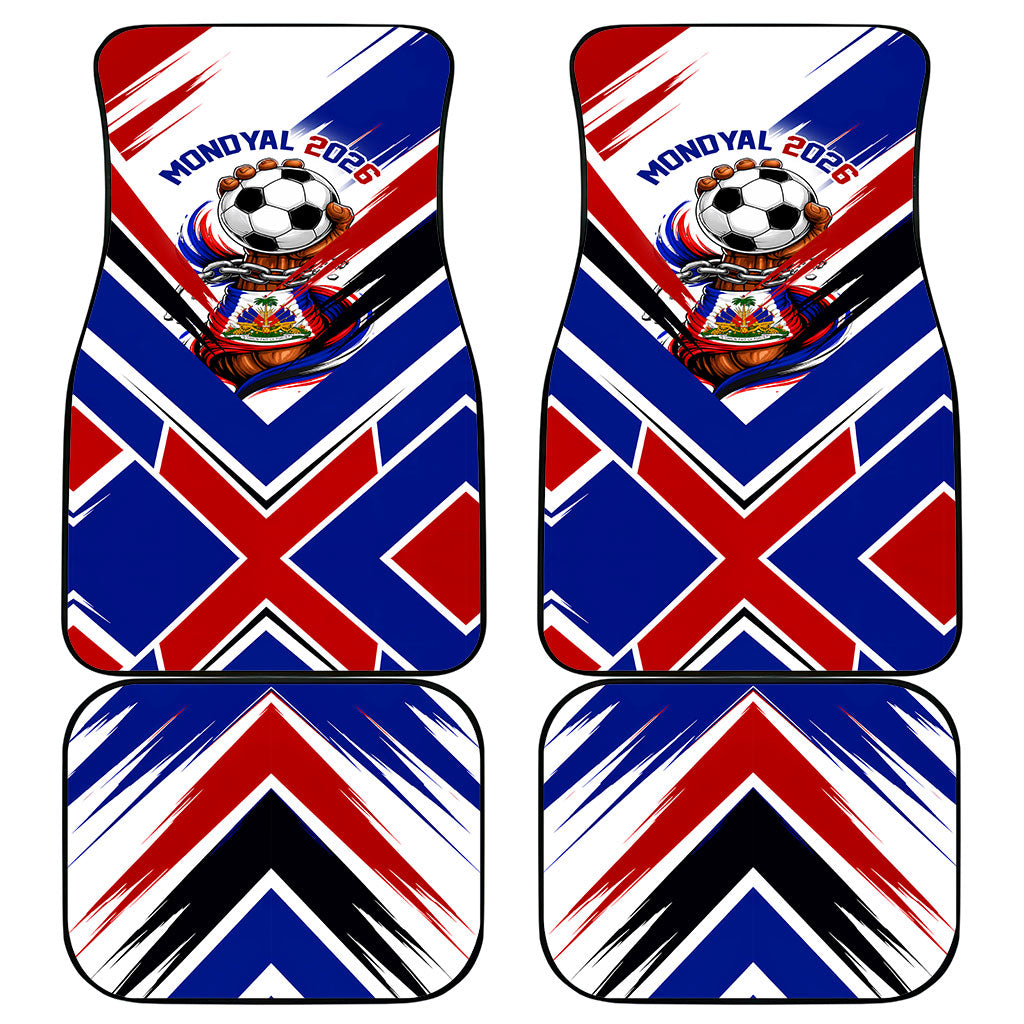 Haiti World Football Mondyal 2026 Car Mats Pride Ayiti Caribbean Culture Patriotic Crest
