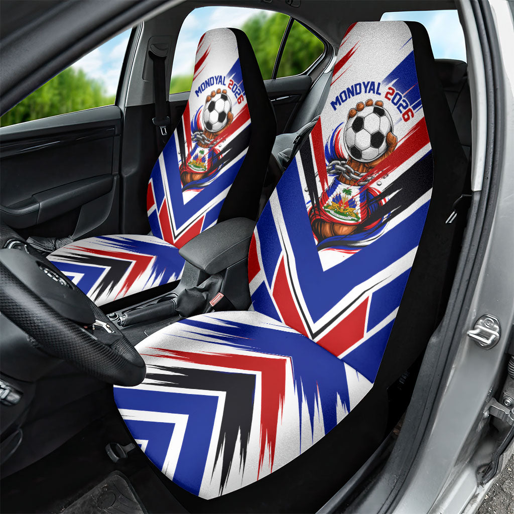 Haiti World Football Mondyal 2026 Car Seat Cover Pride Ayiti Caribbean Culture Patriotic Crest