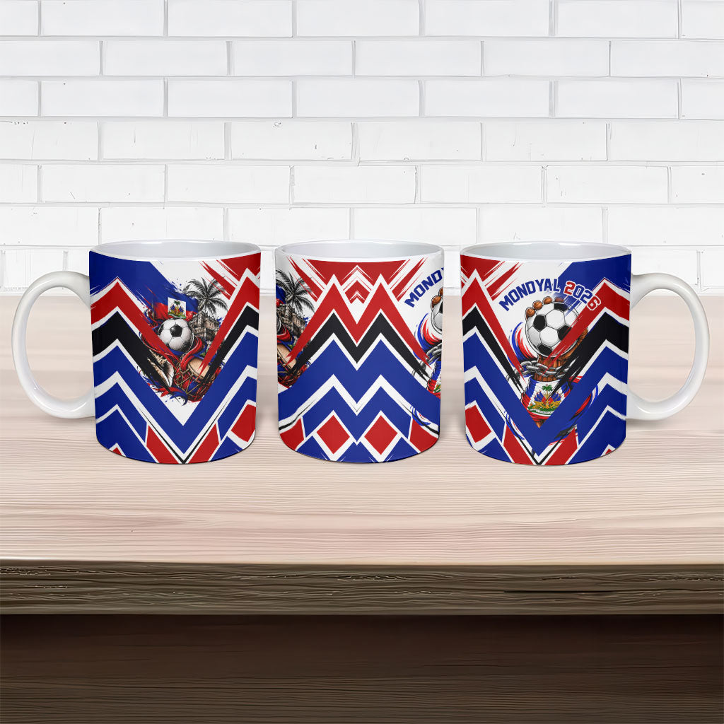 Haiti World Football Mondyal 2026 Ceramic Mug Pride Ayiti Caribbean Culture Patriotic Crest
