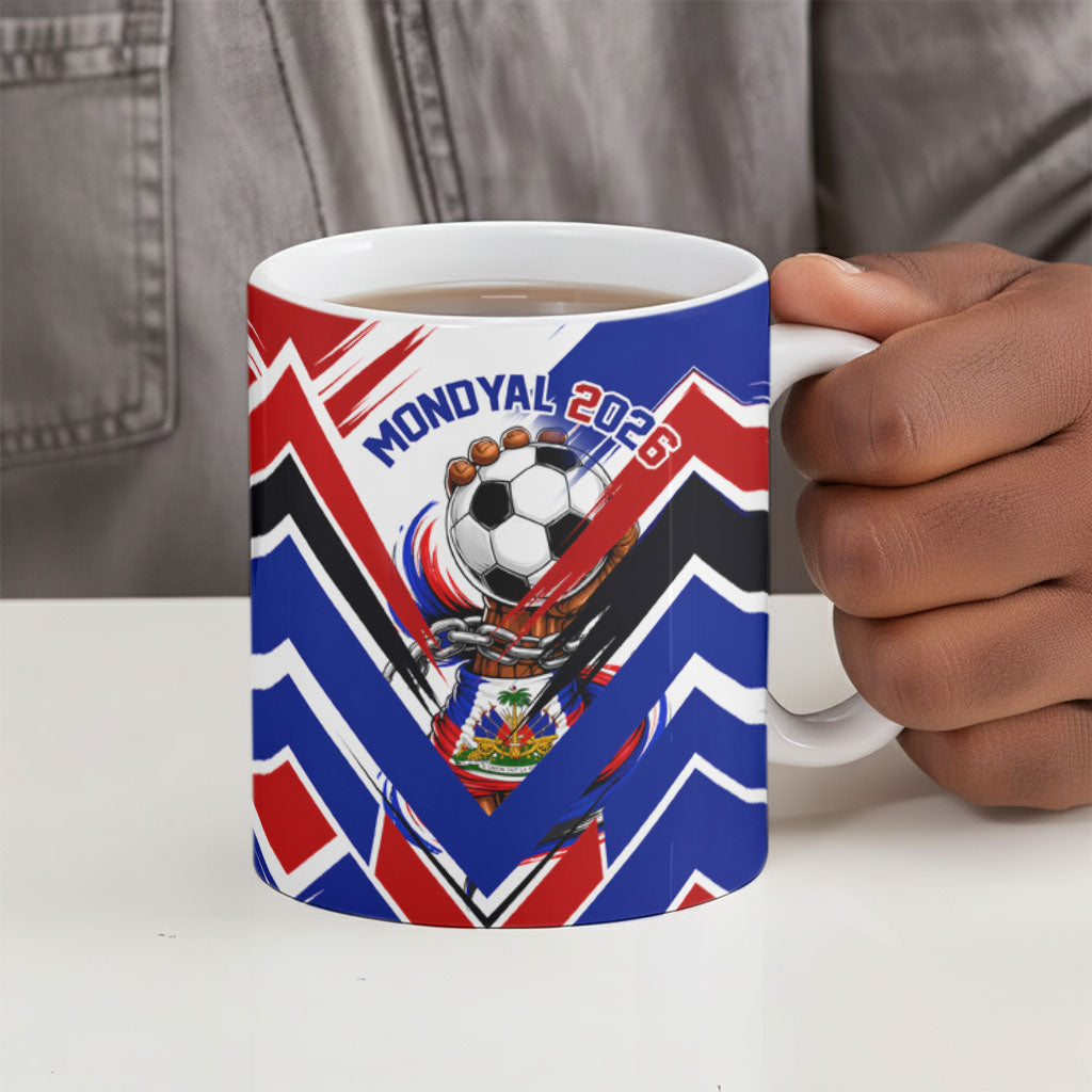 Haiti World Football Mondyal 2026 Ceramic Mug Pride Ayiti Caribbean Culture Patriotic Crest