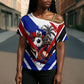 Haiti World Football Mondyal 2026 Cross Shoulder Shirt Pride Ayiti Caribbean Culture Patriotic Crest