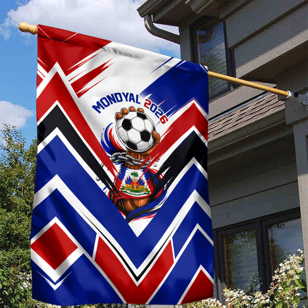 Haiti World Football Mondyal 2026 Garden Flag Pride Ayiti Caribbean Culture Patriotic Crest