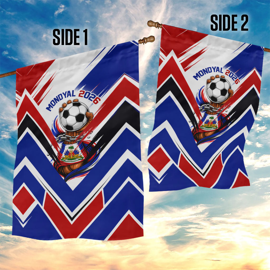 Haiti World Football Mondyal 2026 Garden Flag Pride Ayiti Caribbean Culture Patriotic Crest