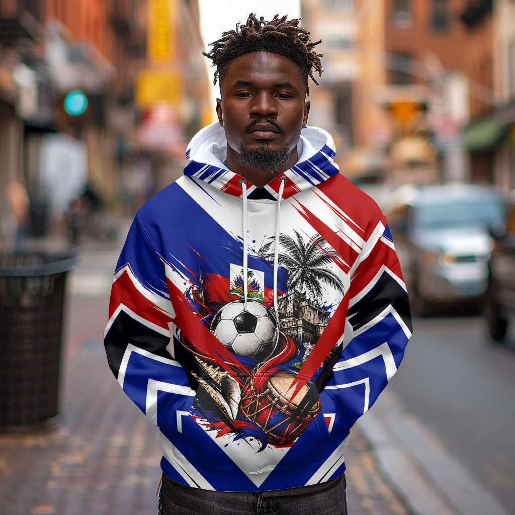 Haiti World Football Mondyal 2026 Hoodie Pride Ayiti Caribbean Culture Patriotic Crest