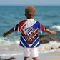 Haiti World Football Mondyal 2026 Kid Hawaiian Shirt Pride Ayiti Caribbean Culture Patriotic Crest