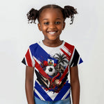 Haiti World Football Mondyal 2026 Kid T shirt Pride Ayiti Caribbean Culture Patriotic Crest