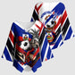 Haiti World Football Mondyal 2026 Kimono Sleeve Blouse Pride Ayiti Caribbean Culture Patriotic Crest