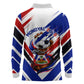 Haiti World Football Mondyal 2026 Long Sleeve Polo Shirt Pride Ayiti Caribbean Culture Patriotic Crest