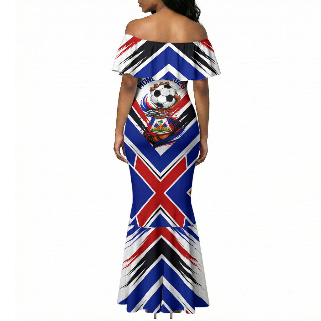 Haiti World Football Mondyal 2026 Mermaid Dress Pride Ayiti Caribbean Culture Patriotic Crest