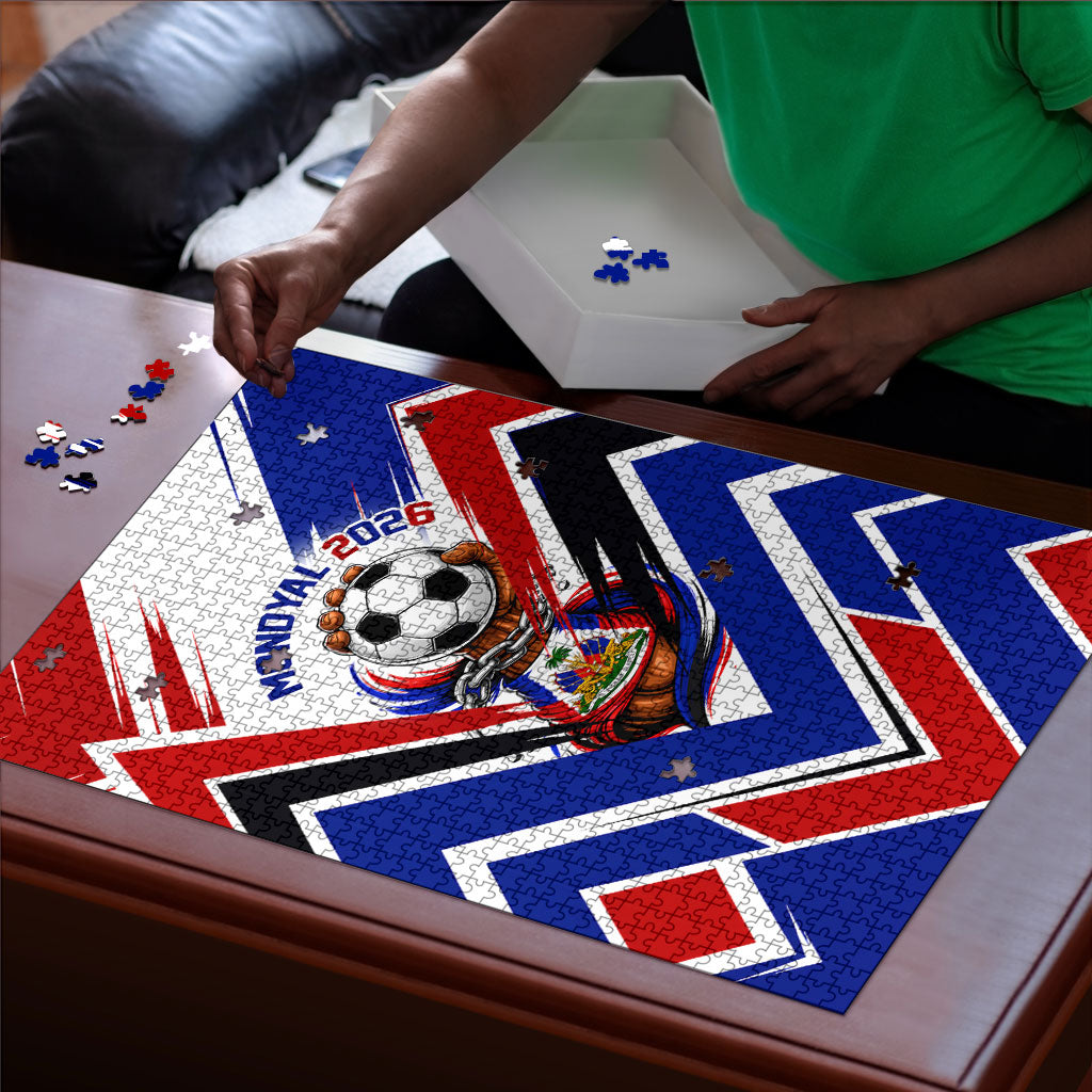Haiti World Football Mondyal 2026 Puzzle Pride Ayiti Caribbean Culture Patriotic Crest