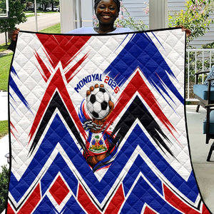 Haiti World Football Mondyal 2026 Quilt Pride Ayiti Caribbean Culture Patriotic Crest