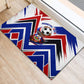 Haiti World Football Mondyal 2026 Rubber Doormat Pride Ayiti Caribbean Culture Patriotic Crest