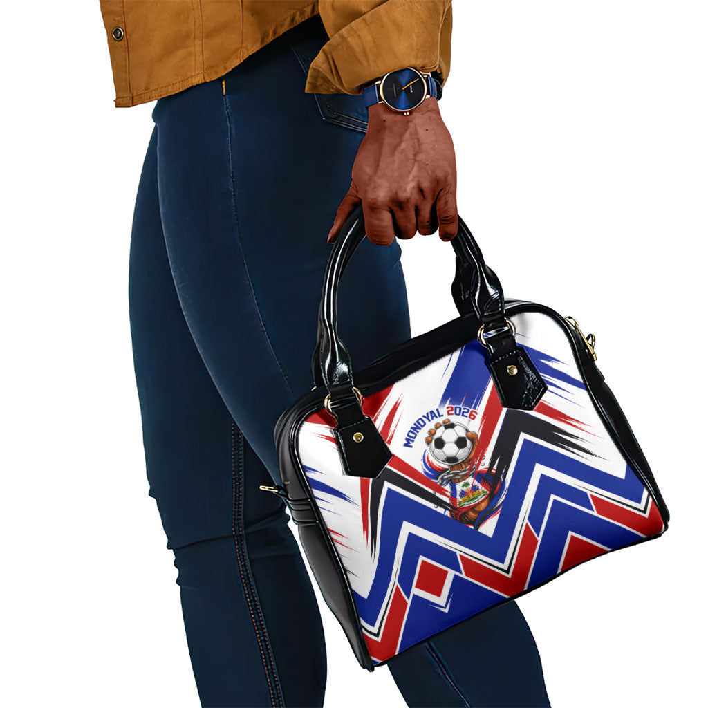 Haiti World Football Mondyal 2026 Shoulder Handbag Pride Ayiti Caribbean Culture Patriotic Crest