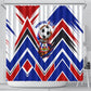 Haiti World Football Mondyal 2026 Shower Curtain Pride Ayiti Caribbean Culture Patriotic Crest