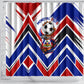 Haiti World Football Mondyal 2026 Shower Curtain Pride Ayiti Caribbean Culture Patriotic Crest