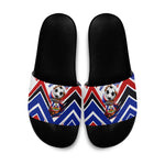 Haiti World Football Mondyal 2026 Slide Sandals Pride Ayiti Caribbean Culture Patriotic Crest