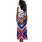 Haiti World Football Mondyal 2026 Tank Maxi Dress Pride Ayiti Caribbean Culture Patriotic Crest