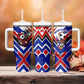 Haiti World Football Mondyal 2026 Tumbler With Handle Pride Ayiti Caribbean Culture Patriotic Crest