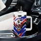 Haiti World Football Mondyal 2026 Tumbler With Handle Pride Ayiti Caribbean Culture Patriotic Crest