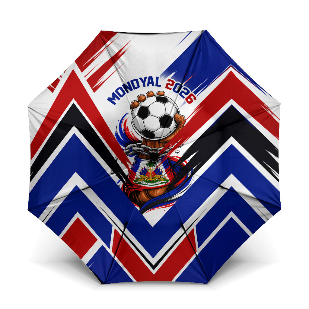 Haiti World Football Mondyal 2026 Umbrella Pride Ayiti Caribbean Culture Patriotic Crest