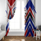 Haiti World Football Mondyal 2026 Window Curtain Pride Ayiti Caribbean Culture Patriotic Crest