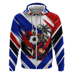 Haiti World Football Mondyal 2026 Zip Hoodie Pride Ayiti Caribbean Culture Patriotic Crest