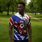 Haiti World Football Mondyal 2026 Zipper Polo Shirt Pride Ayiti Caribbean Culture Patriotic Crest