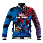 Personalized Antigua And Barbuda Cricket Baseball Jacket Falcons Mascot Sport Style