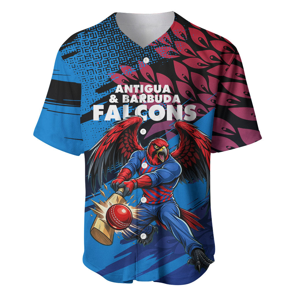 Personalized Antigua And Barbuda Cricket Baseball Jersey Falcons Mascot Sport Style