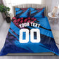 Personalized Antigua And Barbuda Cricket Bedding Set Falcons Mascot Sport Style