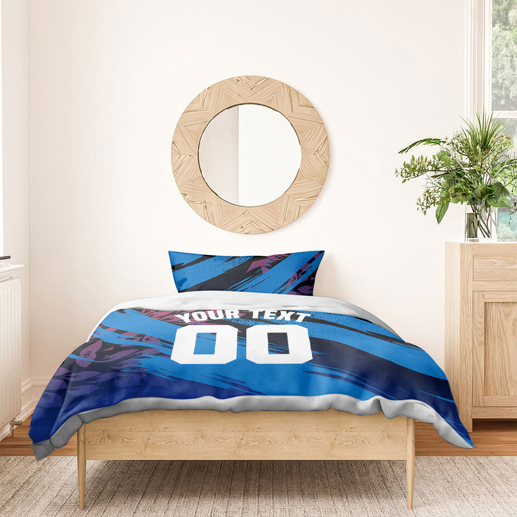 Personalized Antigua And Barbuda Cricket Bedding Set Falcons Mascot Sport Style
