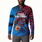 Personalized Antigua And Barbuda Cricket Button Sweatshirt Falcons Mascot Sport Style