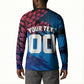 Personalized Antigua And Barbuda Cricket Button Sweatshirt Falcons Mascot Sport Style