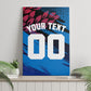 Personalized Antigua And Barbuda Cricket Canvas Wall Art Falcons Mascot Sport Style