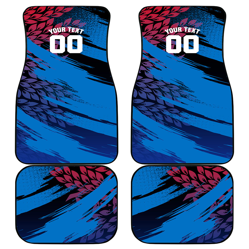 Personalized Antigua And Barbuda Cricket Car Mats Falcons Mascot Sport Style