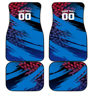 Personalized Antigua And Barbuda Cricket Car Mats Falcons Mascot Sport Style
