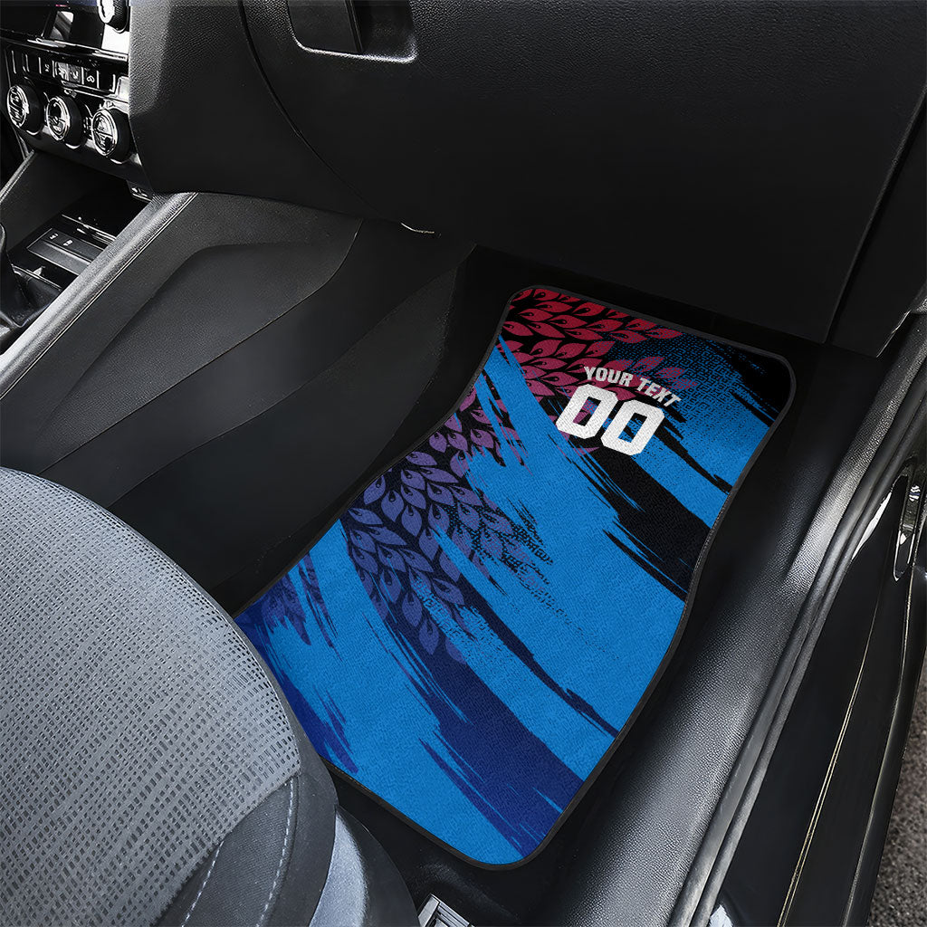 Personalized Antigua And Barbuda Cricket Car Mats Falcons Mascot Sport Style