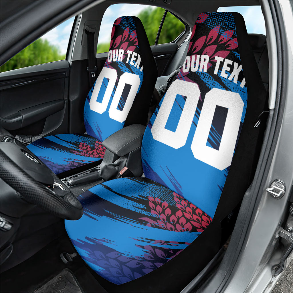 Personalized Antigua And Barbuda Cricket Car Seat Cover Falcons Mascot Sport Style