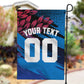 Personalized Antigua And Barbuda Cricket Garden Flag Falcons Mascot Sport Style