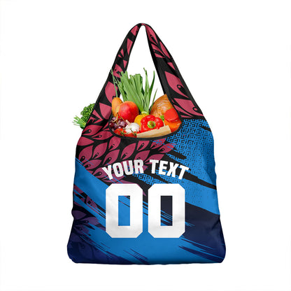 Personalized Antigua And Barbuda Cricket Grocery Bag Falcons Mascot Sport Style
