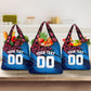 Personalized Antigua And Barbuda Cricket Grocery Bag Falcons Mascot Sport Style