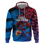 Personalized Antigua And Barbuda Cricket Hoodie Falcons Mascot Sport Style