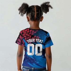 Personalized Antigua And Barbuda Cricket Kid T shirt Falcons Mascot Sport Style