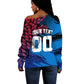 Personalized Antigua And Barbuda Cricket Off Shoulder Sweater Falcons Mascot Sport Style