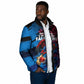 Personalized Antigua And Barbuda Cricket Padded Jacket Falcons Mascot Sport Style