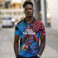 Personalized Antigua And Barbuda Cricket Polo Shirt Falcons Mascot Sport Style