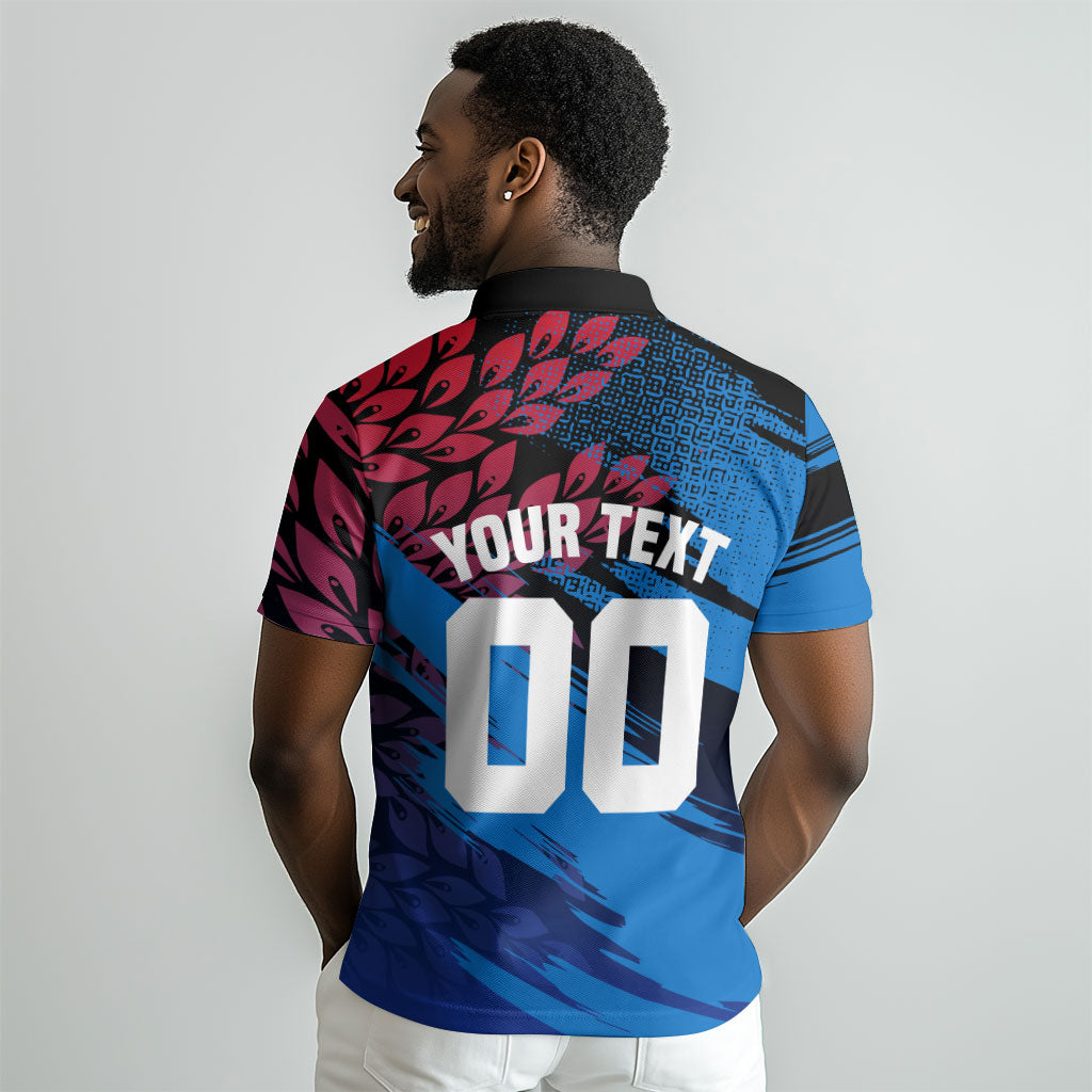 Personalized Antigua And Barbuda Cricket Polo Shirt Falcons Mascot Sport Style