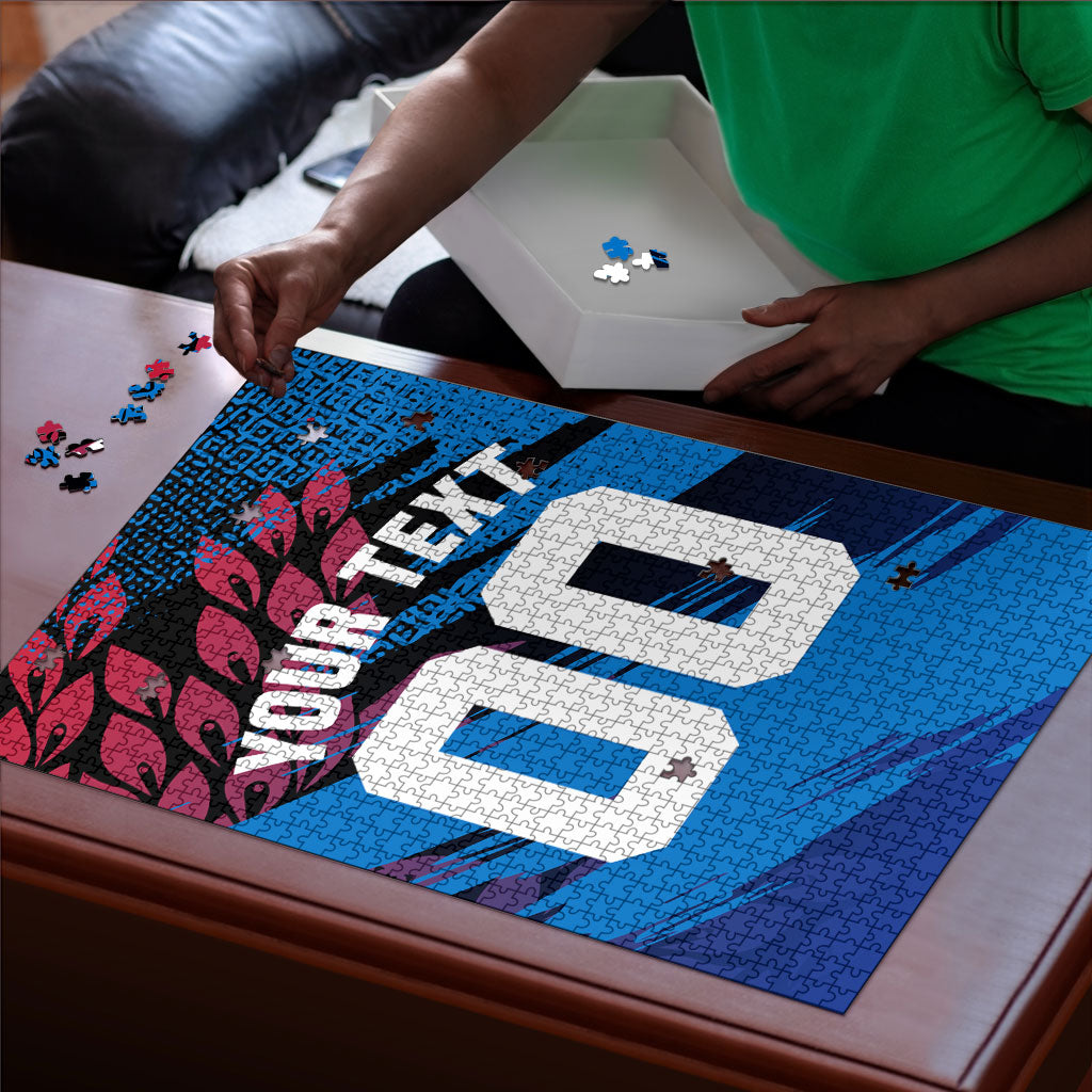 Personalized Antigua And Barbuda Cricket Puzzle Falcons Mascot Sport Style