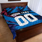 Personalized Antigua And Barbuda Cricket Quilt Bed Set Falcons Mascot Sport Style